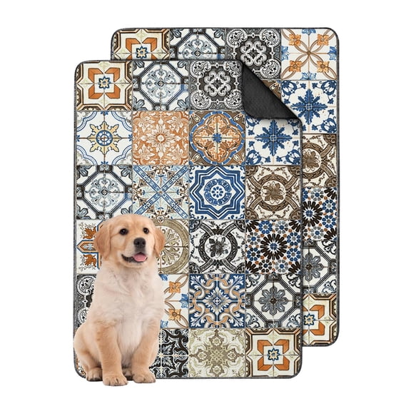 Reusable Puppy Pads for House Training, 24x36 Washable Dog Potty Pads with Non-Slip Bottom, Leak-Proof and Absorbent for Crate Mats and Floor Protection