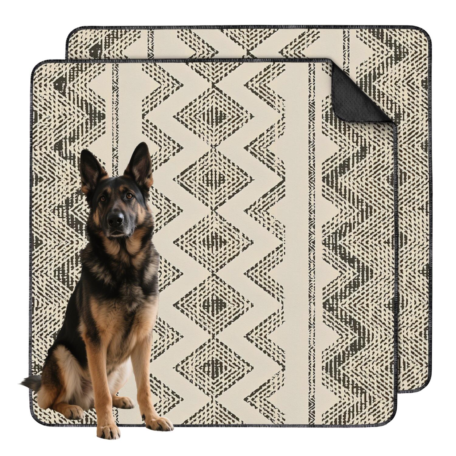 Reusable Puppy Pads for House Training, 48x48 Washable Dog Potty Pads with Non-Slip Bottom, Leak-Proof and Highly Absorbent for Crate Mats and Floor Protection