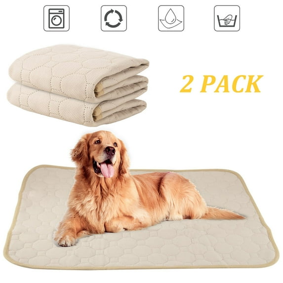 Reusable Puppy Pads, Washable Pee Pads for Dogs, Absorbent and Leakproof Training Mats for Potty, Bed, Sofa