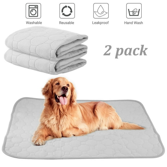 Reusable Puppy Pads, Washable Pee Pads for Dogs, Absorbent and Leakproof Training Mats for Potty, Bed, Sofa