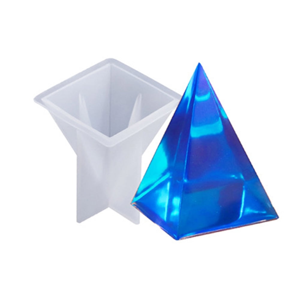 Reusable Pyramid Silicone Mold For Resin Casting Craft Jewelry DIY Art ...