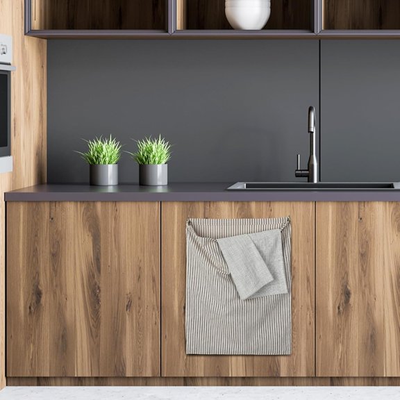 Reusable Rag Cloth & Dish Towel Holder Natural Cotton Vintage Bag for Kitchen, Laundry Room, Bathroom Storage$$Home Decor, Kitchen, & Other