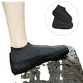thumbnail image 1 of Reusable Rain Boot Covers for Shoes, Non-slip Silicsole Overshoes in Black, Waterproof & Portable for Wet Weather, Ideal for Men and Women Walking in Rain or Snow,Vsgery, 1 of 2