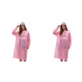 thumbnail image 1 of Reusable Rain Poncho Heavy Duty Raincoat for Adults, Thickened Full Body Emergency Rain Cover with Hood Drawstring, Outdoor Camping Travel Rain Gear for Heavy Rain (2Pcs), 1 of 4