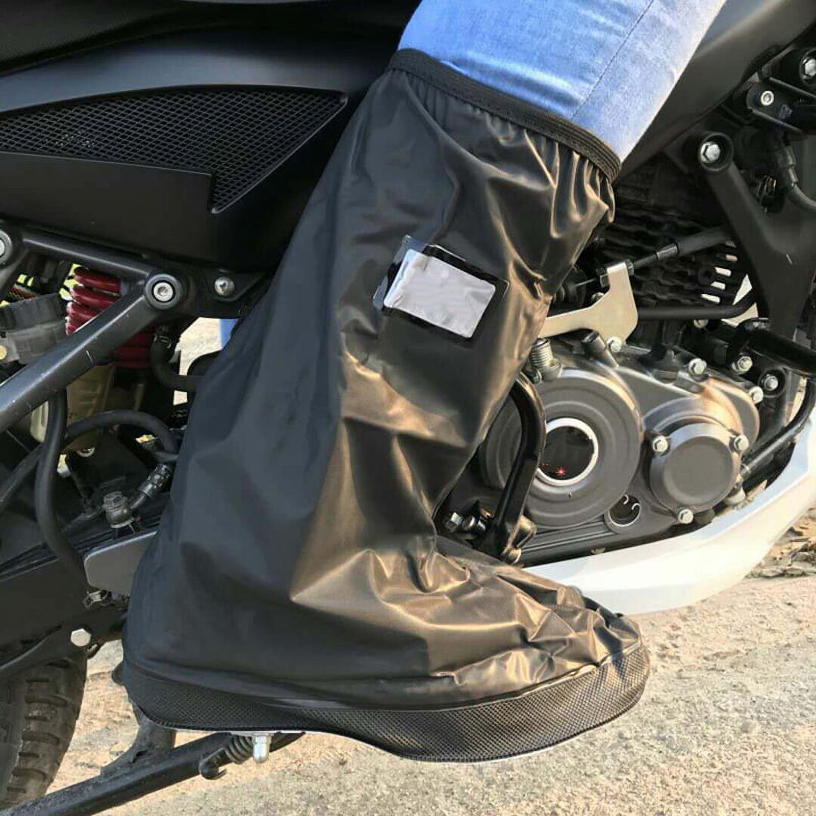 Reusable Rain Shoe Covers Waterproof Shoe Protectors Women Men Rubber Galoshes Motorcycle Cycling Elastic Boots Cover - image 1 of 1