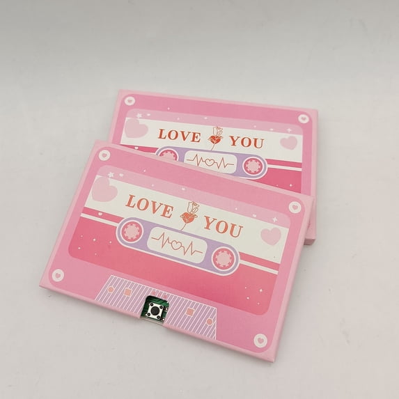 Reusable Recordable Talking Card – Retro Design Voice Recording Gift for Birthday, Mother’s Day & Valentine's Day – Reusable Sound Card with Adhesive,for Personalized Gift