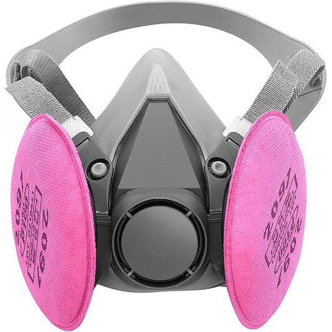 Reusable Respirator maskYYKUXI with 2091 Filters Respirator Paint Mask Against Dust Lightweight, Comfortable, Easy to Adjust