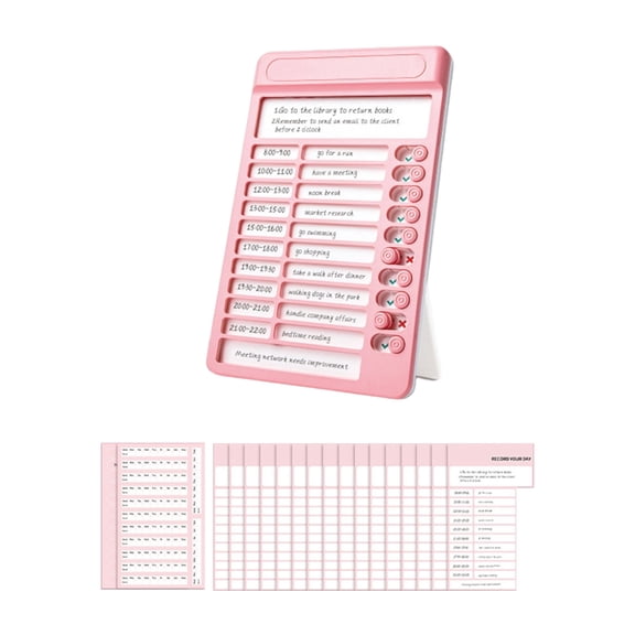 Reusable Responsibility Chart Daily Plan Board For Goal Setting Habits Tracking