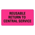 thumbnail image 1 of Reusable Return To Central Service Labels, 1 of 1