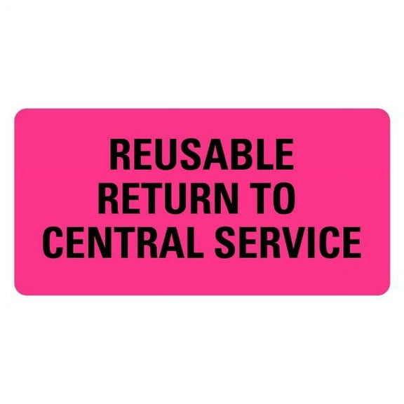 Reusable Return To Central Service Labels
