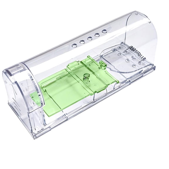 Reusable Rodent Catcher,Transparent Green 1Pc Mouse Cage Trap,Humane Mouse Trap for Home Indoor and Outdoor Pest Control,Style F,