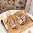 thumbnail image 1 of Reusable Sandwich Bags, Bread Storage Bags, 100-Pack Self-Sealing Oil-Proof Paper Bags with Transparent Window for Freshness, Home Baking & Snacks, 1 of 6