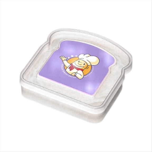 Reusable Sandwich Container Sealed Food Container Transparent Bread Box Food Portable Toast Sandwich Box A