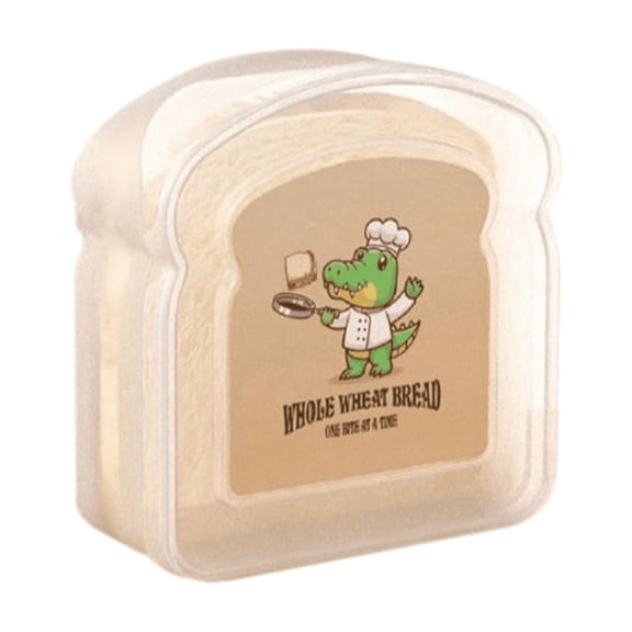 Reusable Sandwich Container Sealed Food Transparent Bread Box Portable Toast B