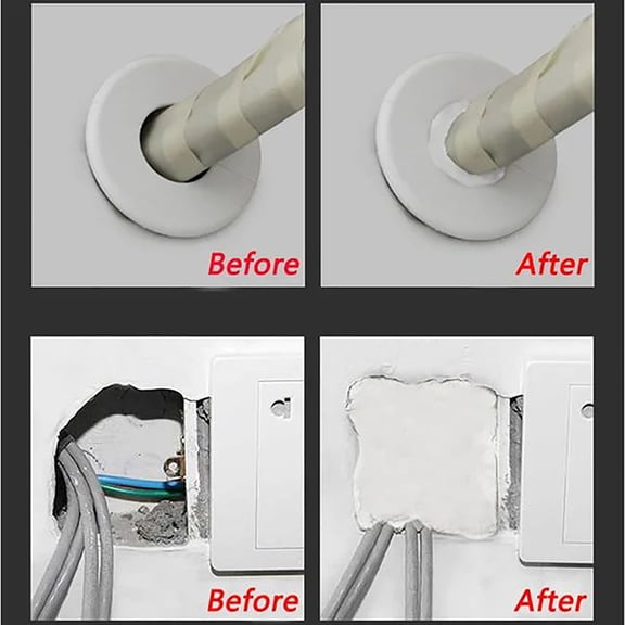 Reusable Sealant for Wall & Pipe Repairs - High-Temperature Filler for Home Maintenance & DIY