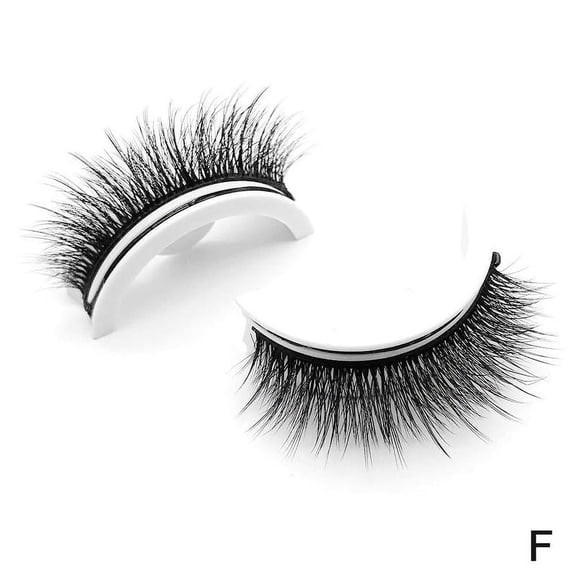 Reusable Self-Adhesive False Eyelashes Natural Multiple Reversible Eyelashes False Self-adh Makeup free Lashe T0R8 Pairs I0W0