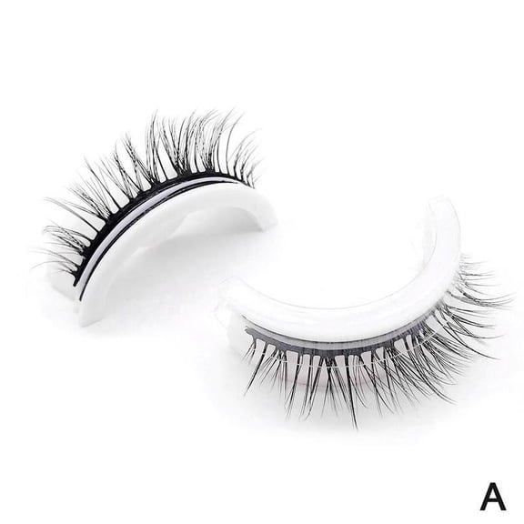Reusable Self Adhesive Eyelashes, Natural Thick Man-Made Fiber, Easy Use & Remove, Comfortable