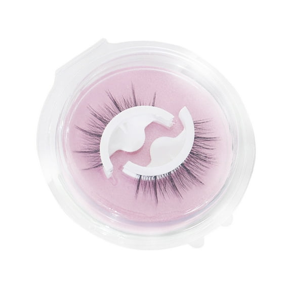 Reusable Self-Adhesive Eyelashes - No Glue, Natural Look - Synthetic Fibers, Washable - for Women's Makeup, Quick Application