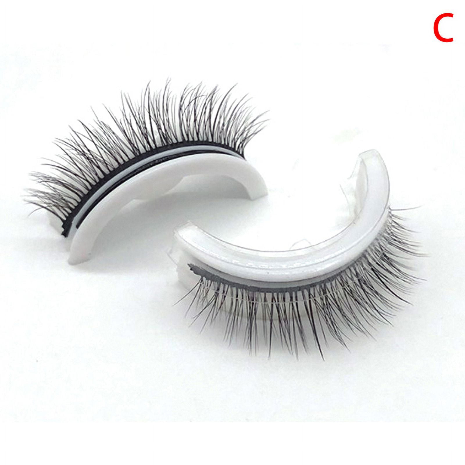 Reusable SelfAdhesive Eyelashes Without Glue Natural Fluffy False