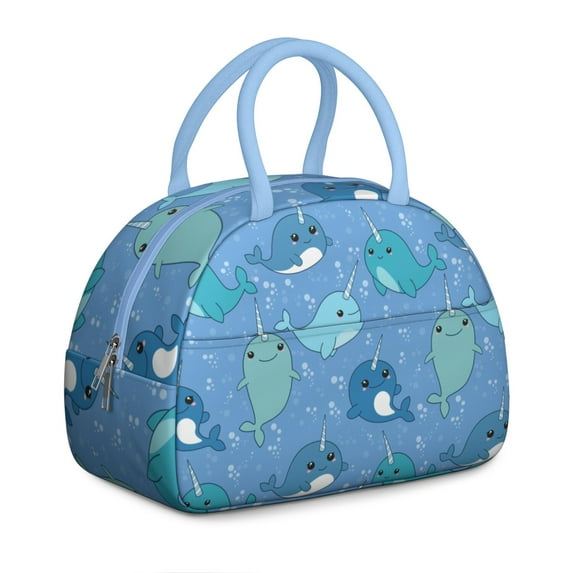 Reusable Shark Lnsulated Lunch Bag for Women & Men - Leakproof Water-Resistant Cooler Tote, Large Capacity for Work,Travel,Picnic,Beach & Office.