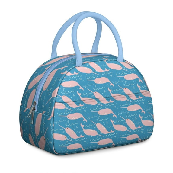 Reusable Shark Lnsulated Lunch Bag for Women & Men - Leakproof Water-Resistant Cooler Tote, Large Capacity for Work,Travel,Picnic,Beach & Office.