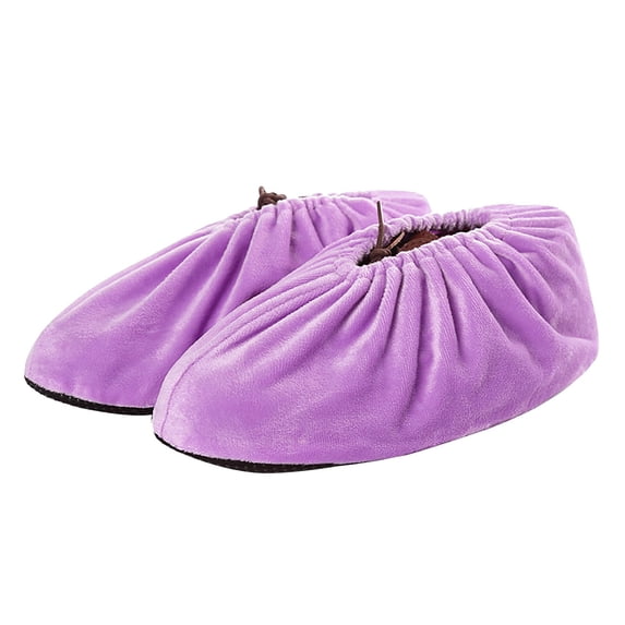 Reusable Shoe Covers, Shoe Covers for Indoors Reusable, Non Slip Cloth Washable Thickened Bowling Shoe Covers for Indoors Men Women, 1 Pair, 12.2 Inches
