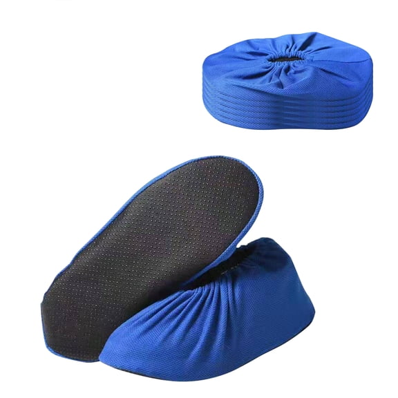 Reusable Shoe Covers for Adult 6 Pair Non Slip Washable Boot Cover for Household, Office, Laboratory