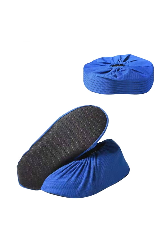 Reusable Shoe Covers for Adult 6 Pair Non Slip Washable Boot Cover for Household, Office, Laboratory