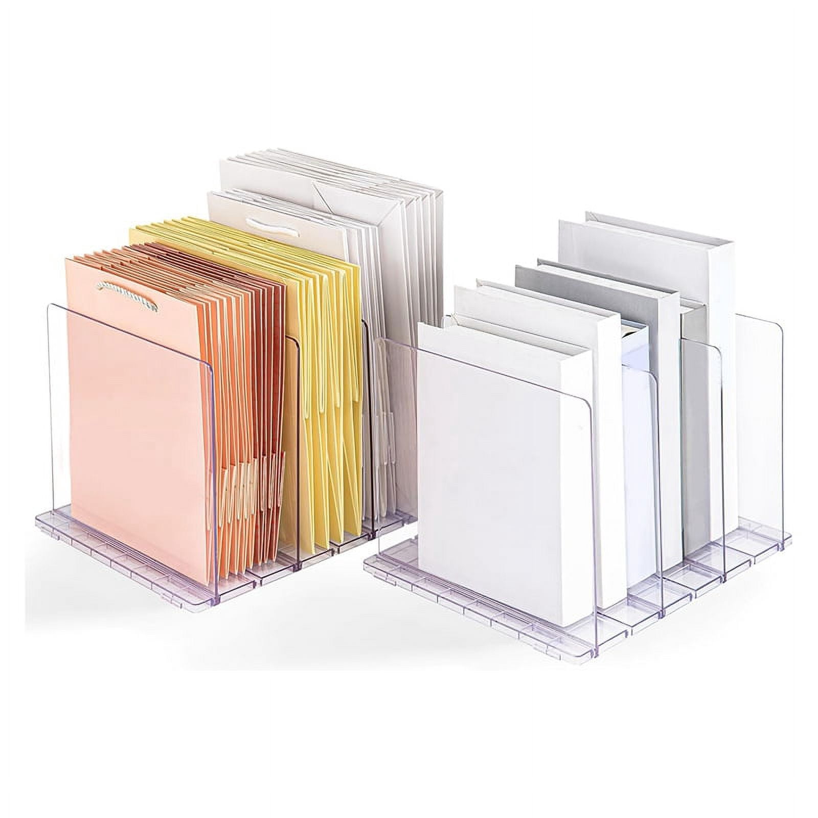 Reusable Shopping Bag Organizer 2-Pack, Adjustable Extra Tall Shelf ...