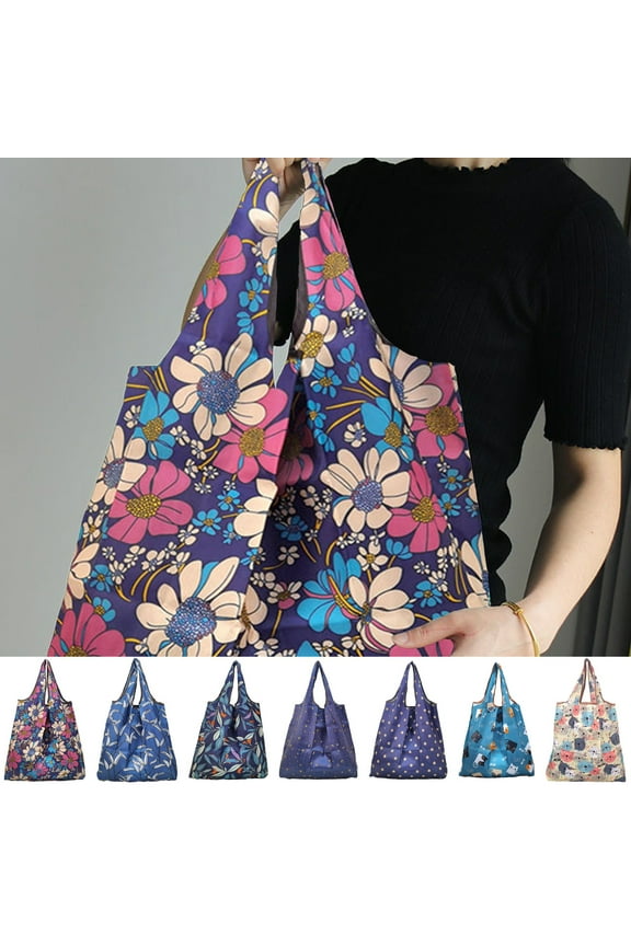 Reusable Shopping Bags Foldable Machine Washable Shopping Grocery Bags,Large Waterproof Market Tote Bags,Eco-Friendly Travel Recycle Shopping Bags,Tote Bags for Daily Shopping