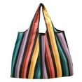 thumbnail image 1 of Reusable Shopping Bags Foldable,Reusable Shopping Bags,Packable Tote Bag,Reusable Grocery Bag Large Washable Foldable Eco Friendly Polyester Heavy Duty Fits in Pocket Shopping Tote Bag,1Pc,22.8"x26", 1 of 4