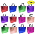 thumbnail image 1 of Reusable Shopping Bags Gift Bags with Handles Perfect for Party Favor Bags Grocery Bags Multicolor 12 Pack, 1 of 7