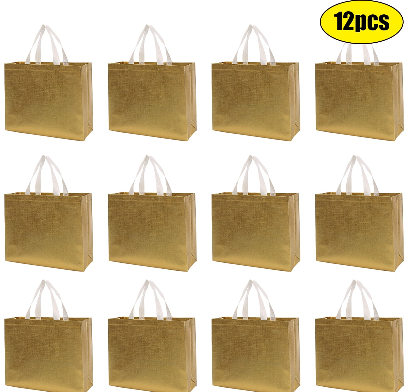 Unique Bargains Paper Gift Bag Pack Mango Storage Bag for Party Favor 50pcs Orange 4.8x3x9.1 inch