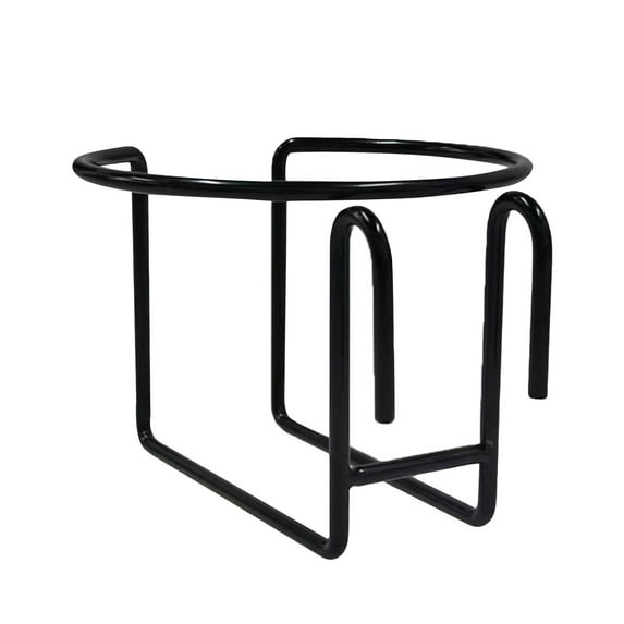 Reusable Shopping Cart Cup Holder, 1 Pcs Metal Hanging Drink Holder with Bottom Bar Grocery Carts Coffee Cup Holder Hanging Cup Drink Bottle for Outdoor Shopping Caravans Travel Etc