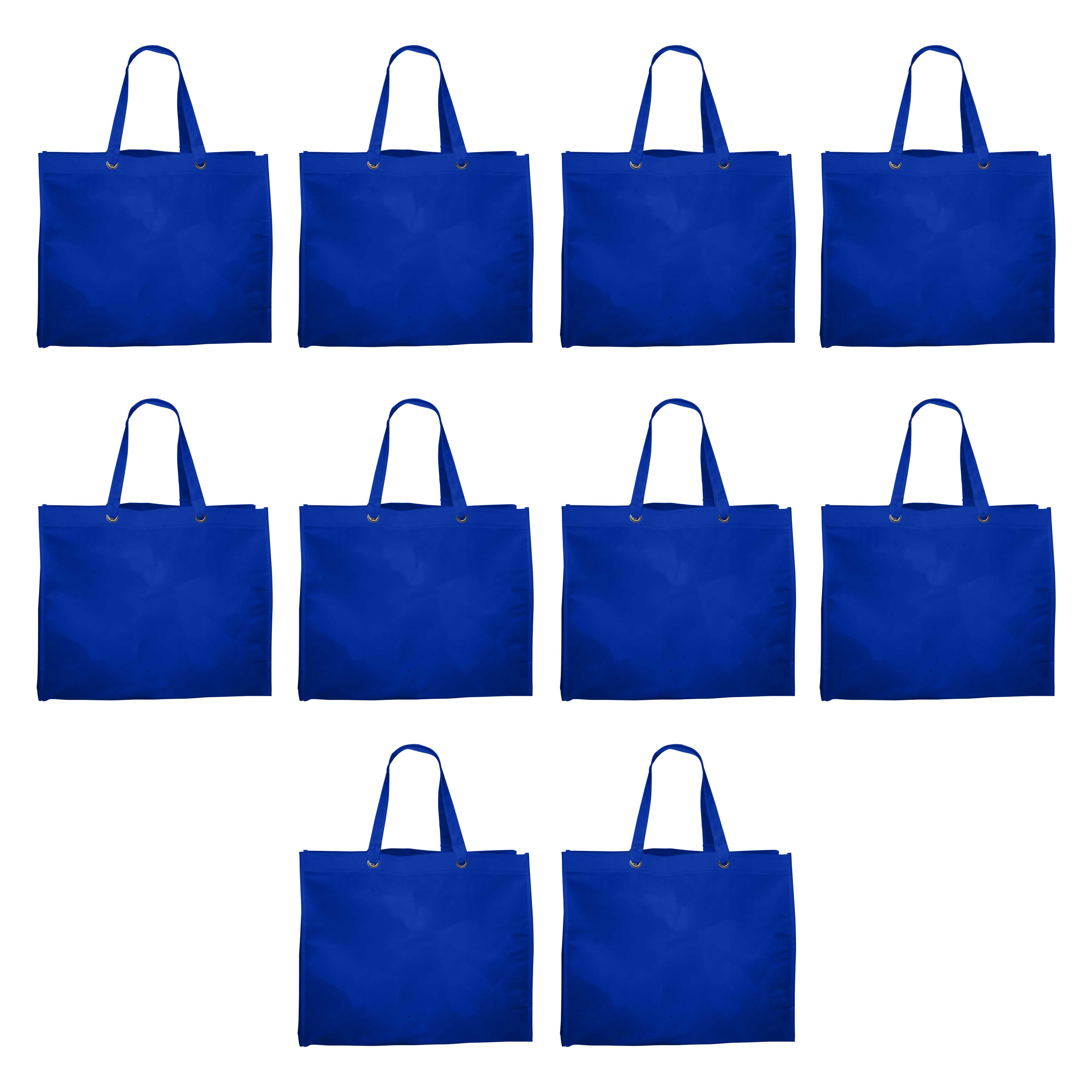 Reusable Shopping Tote Bags - 10 Pack - Canvas Cloth Grocery