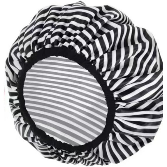 Reusable Shower Cap for Women| Fashionable Design, Extra Large Waterproof Hair Wash Cap