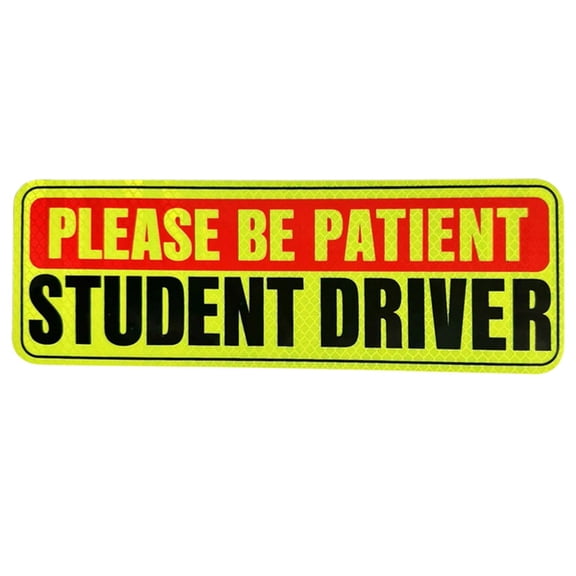 Reusable Signs New Driver Magnet Safety Warning Driver Magnet Please Be Patient Student Driver Magnet Magnetic Sticker