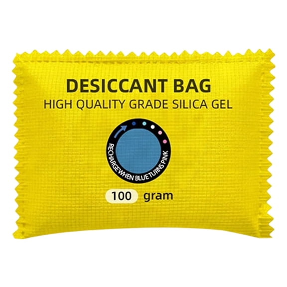 Reusable Silica Gel Dehumidifier Bags with Color-Changing Window, Car Interior & Closet Moisture Absorber, No Electricity Needed - Microwave Or Sunlight Recharge for Wardrobe, , A Dehumidifier Bag