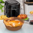 thumbnail image 1 of Reusable Silicone Air Fryer Liner, Non Stick Fryer Basket Accessories Parchment Paper Replacement, Dishwasher Safe Baking Mat for Even Heating, Fits Most 5-8QT Fryers Oven Microwave, 1 of 6