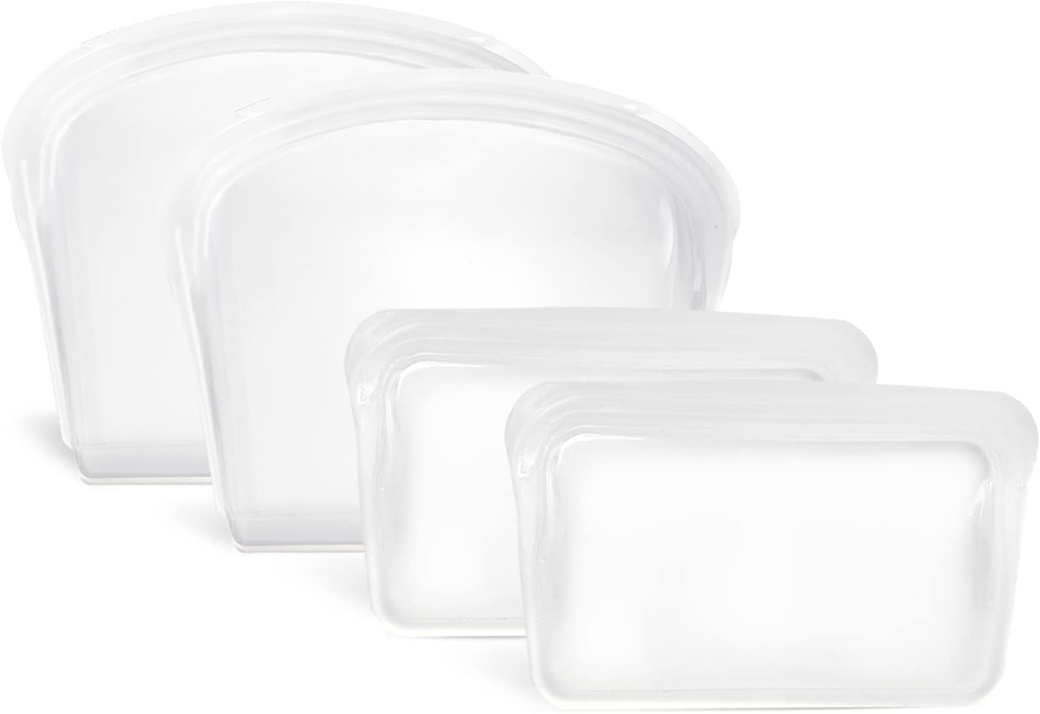 Reusable Silicone Bags for Food Storage 4 Pack, Heavy Duty