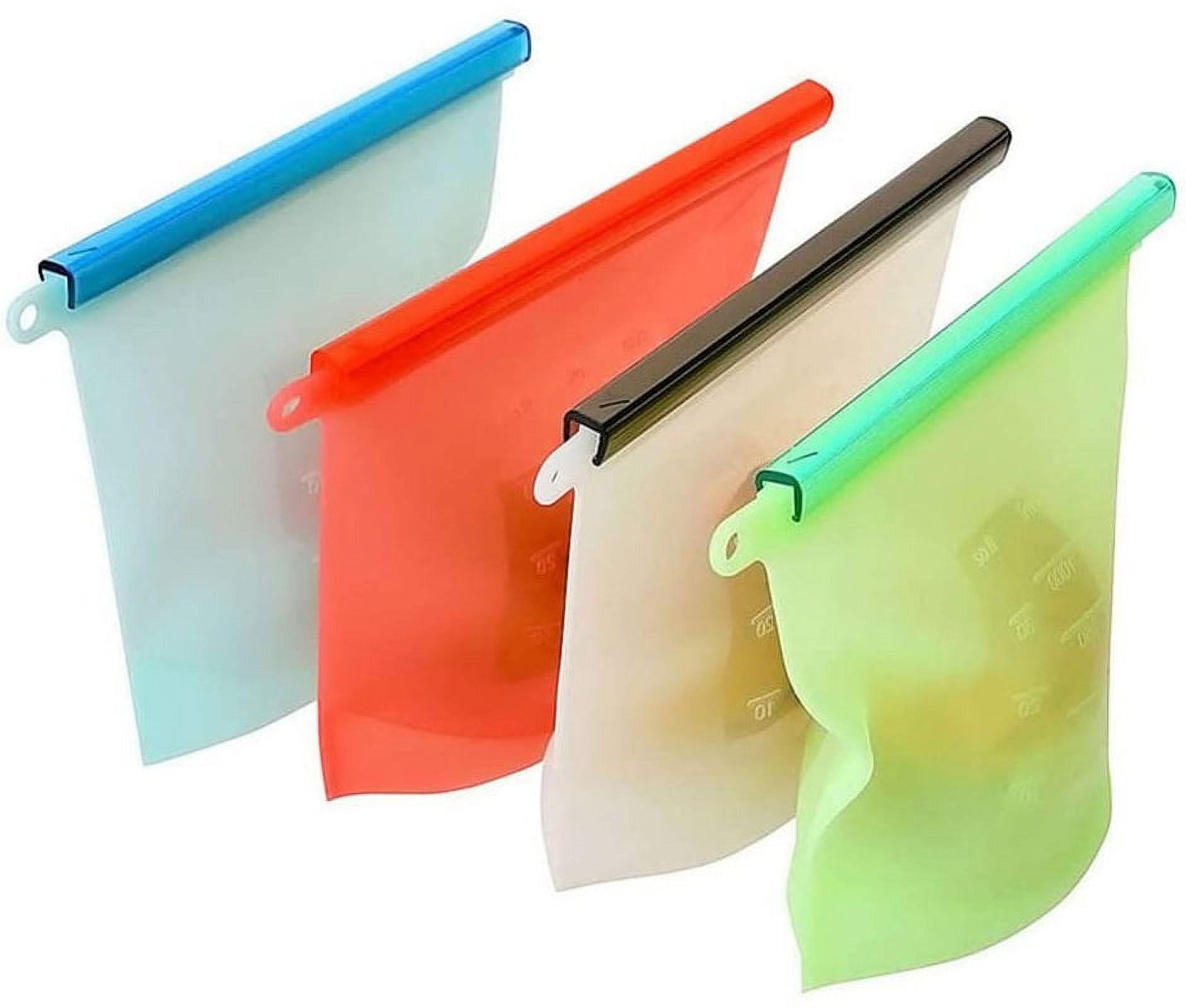 Reusable Silicone Bags For Food Storage, Airtight Seal, Made Of