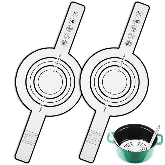 Reusable Silicone Bread Sling with Long Handles Heat Resistant Non-Stick Sourdough Baking Mat for Dutch Oven Baking Liners Tools