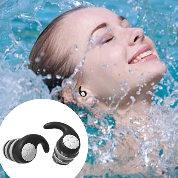 Reusable Silicone Ear Plugs for Adults Water Sports Swimming Surfing Shower and Sleeping