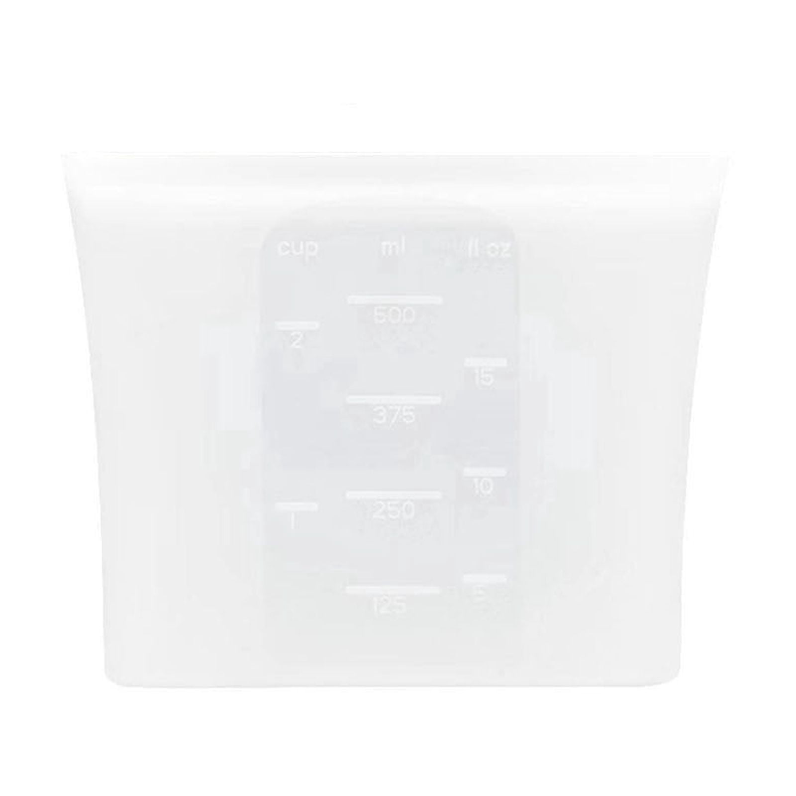Reusable Silicone Food Storage Bag with Measurement Markings, Stand-Up ...