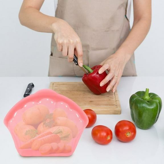 Reusable Silicone Food Storage Bags | Eco-Friendly Alternative to Plastic | Dishwasher Safe | Meal Prep & Leftovers | Kitchen Essentials