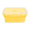 thumbnail image 1 of Reusable Silicone Food Storage Containers with Lids,Collapsible Lunch Boxes Meal Prep Containers Food Bins Containers for Meal Prep Camping Picnic Lunch Travel,Temperature Resistant Container,Yellow, 1 of 9
