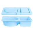 thumbnail image 1 of Reusable Silicone Food Storage Containers with Secure Lids Leakproof Double Compartment Design for Versatile Kitchen and Dining Use, 1 of 8