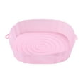 thumbnail image 1 of Reusable Silicone Fryer Basket Liner for Air Fryers | 7.9 Inch Round Pot Insert | Fits 2QT & Larger Models | BPA-Free Non-Stick Cooking Accessory | Easy Clean & Dishwasher Safe-Pink, 1 of 4