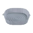 thumbnail image 1 of Reusable Silicone Fryer Basket Liner for Air Fryers | 7.9 Inch Round Pot Insert | Fits 2QT & Larger Models | BPA-Free Non-Stick Cooking Accessory | Easy Clean & Dishwasher Safe-Grey, 1 of 2