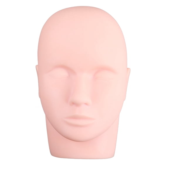 Reusable Silicone Headform For Makeup/Massage, Soft, <span Style="background:red"></span> Skin Feel, Perfect For Beginners  Pros